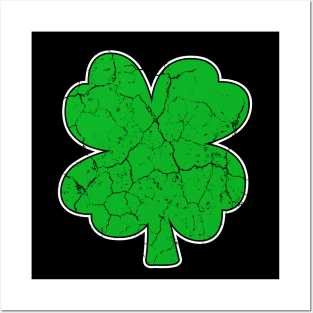 Distressed Shamrock Shirt St Patricks Day Posters and Art